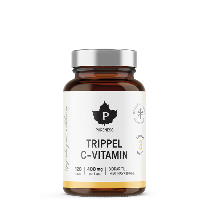 Trippel C-vitamin 120 kapsler