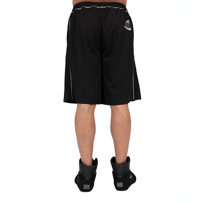 Marlow Mesh Shorts Svart Gr&aring;