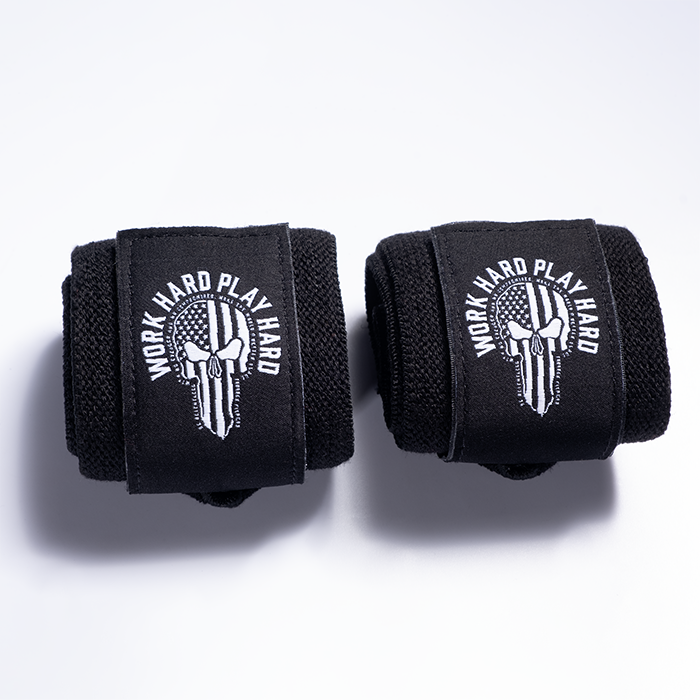 Hardcore Wrist Wraps 18 inch, Black/White